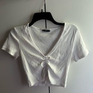 Zara Ruched Crop Top